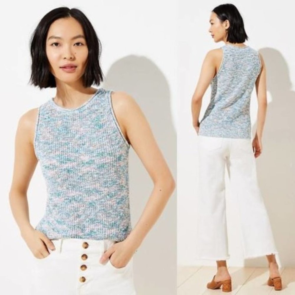 Loft Spacedye Sweater Tank - Small